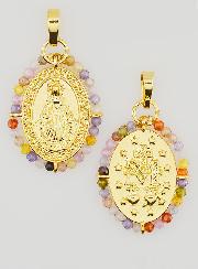 Medaglia Miracolosa Perlata - 22mm