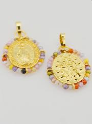 Medaglia Miracolosa Perlata - 22mm