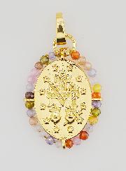 Medaglia Miracolosa Perlata - 22mm