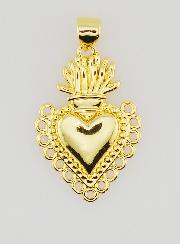 Ciondolo Ex-Voto in Ottone Dorato - 25mm