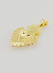 Ciondolo Ex-Voto in Ottone Dorato - 25mm