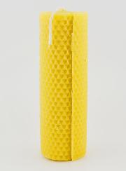 Candela Naturale in Cera d’Api Alveolata - 15 cm