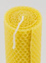 Candela Naturale in Cera d’Api Alveolata - 15 cm