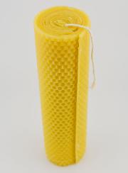 Candela Naturale in Cera d’Api Alveolata - 20 cm