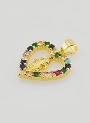 Ciondolo Cuore Colorato - Madonna Miracolosa