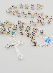 Rosario Madonna Miracolosa Grani Multicolori