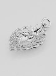 Ciondolo Ex-Voto in Ottone Argentato - 22mm