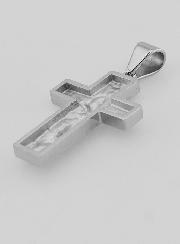 Croce del Pellegrino in Acciaio Inox - 35mm