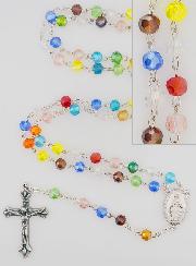 Rosario Madonna Miracolosa Grani Multicolori