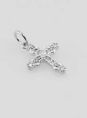 Ciondolo Croce Barocca Argentée - 15mm