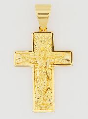 Croce del Pellegrino in Inox Dorato - 35mm