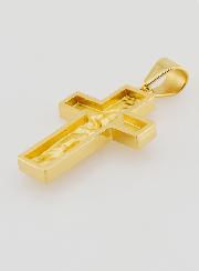 Croce del Pellegrino in Inox Dorato - 35mm