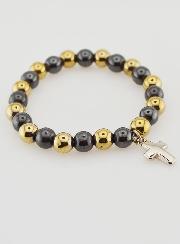 Bracciale Religioso con Croce - Ematite & Pirite
