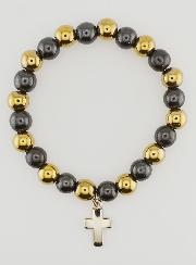 Bracciale in Pietre Naturali Ematite & Pirite