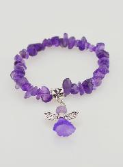 Bracciale Bambino Angelo Custode - Viola