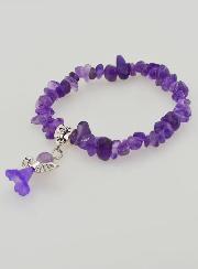 Bracciale Bambino Angelo Custode - Viola