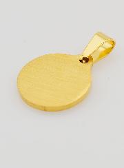Medaglia Ex Voto in Inox Dorato - 15 mm