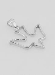 Ciondolo Colomba dello Spirito Santo in Argento - 18mm