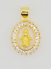 Medaglia Vergine Miracolosa Avorio - 17mm