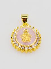 Medaglia Vergine Miracolosa Rosa - 17mm
