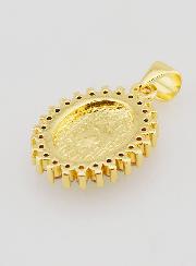 Medaglia Vergine Miracolosa Verde - 17mm