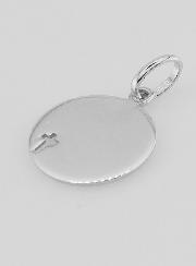 Medaglia Spirito Santo & Croce in Argento - 15mm