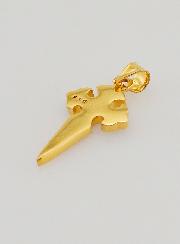 Croce di San Giacomo in Oro Placcato & Smalto - 15mm