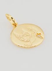 Medaglia Spirito Santo & Croce in Oro Placcato - 15mm