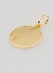 Medaglia Spirito Santo & Croce in Oro Placcato - 15mm