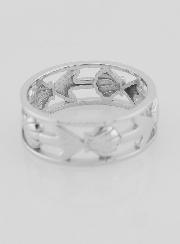 Anello Argento Traforato Conchiglia & Ancora - T14