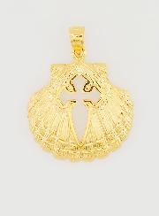 Medaglia Conchiglia & Croce di Santiago - 18mm