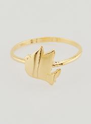 Anello Colomba della Pace in Oro Placcato - T20