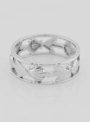 Anello Argento Traforato Conchiglia & Ancora - T18