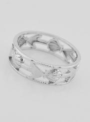 Anello Argento Traforato Conchiglia & Ancora - T22