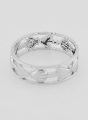 Anello Argento Traforato Conchiglia & Ancora - T24