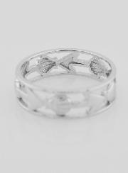 Anello Argento Traforato Conchiglia & Ancora - T26