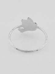 Anello Colomba della Pace in Agento - T16