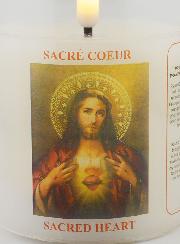 Luce Notturna LED Preghiera al Sacro Cuore di Gesù