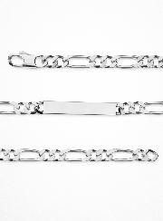 Braccialetto Uomo in Argento - Maglia Figaro 6mm