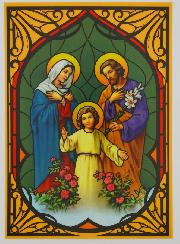 Magnete Vetrata Finestra - Sacra Famiglia