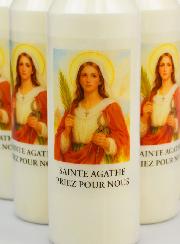 Set di 6 Candele per Novena a Santa Agata