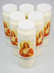 Set di 6 Candele per Novena a Santa Agata