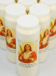 Set di 10 Candele per Novena a Santa Agata