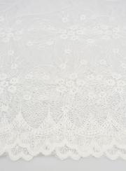 Velo Mantiglia Ricamato - Bianco