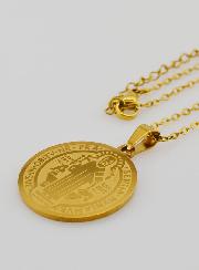 Collana Religiosa di San Benedetto - Dorato