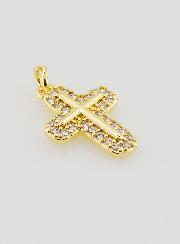 Ciondolo Croce Arrotondata - 15 mm