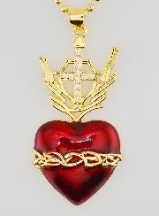 Collana Religiosa Ex Voto & Croce - 40 cm