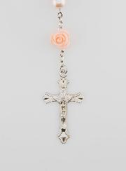 Rosario di Lourdes Grani Madreperlati & Rose