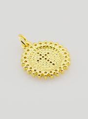 Medaglia Croce Dentellata - 15 mm