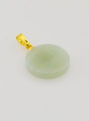 Medaglia Traslucida con Croce - Verde